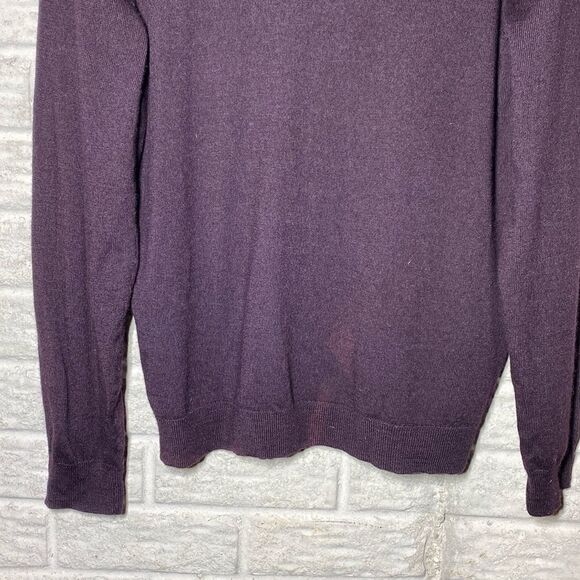Calvin Klein 100% wool Maroon Sweater Men's Size Large - Picture 4 of 7